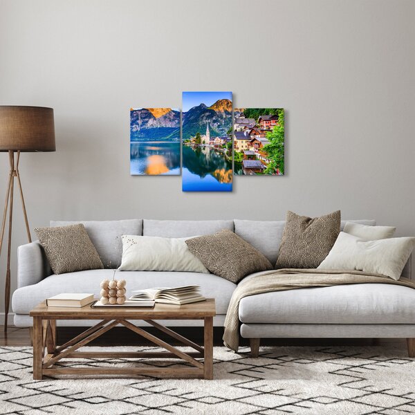 Slika - Alpsko selo (90x60 cm)