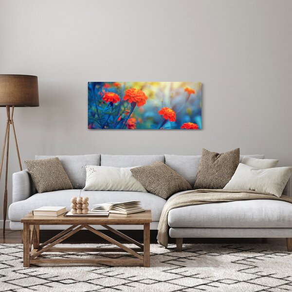 Slika - Narančasti cvjetovi (120x50 cm)
