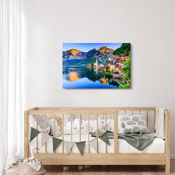 Slika - Alpsko selo (90x60 cm)