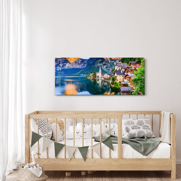 Slika - Alpsko selo (120x50 cm)
