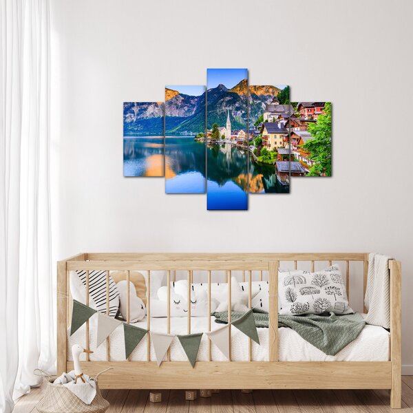 Slika - Alpsko selo (150x105 cm)