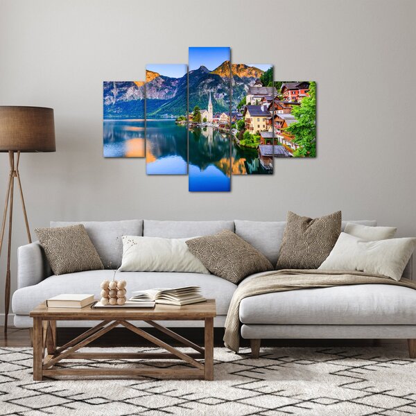Slika - Alpsko selo (150x105 cm)