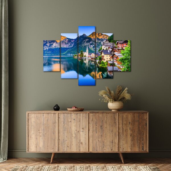 Slika - Alpsko selo (150x105 cm)