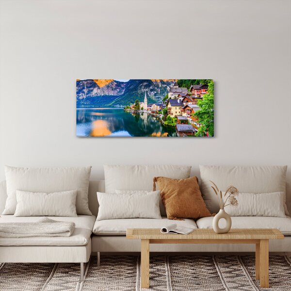 Slika - Alpsko selo (120x50 cm)