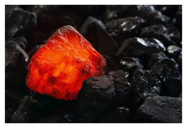 Slika - užareni mineral (90x60 cm)