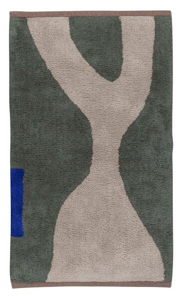 Tamno zeleni periv pamučan tepih 50x80 cm Figura – Mette Ditmer Denmark