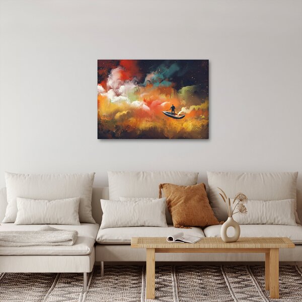 Slika - Čovjek koji plovi svemirom (70x50 cm)