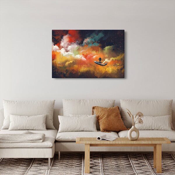 Slika - Čovjek koji plovi svemirom (90x60 cm)