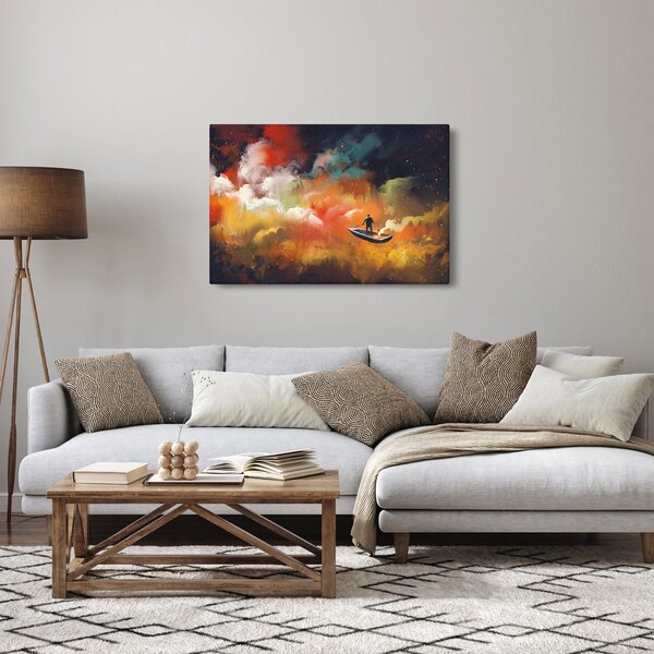 Slika - Čovjek koji plovi svemirom (90x60 cm)
