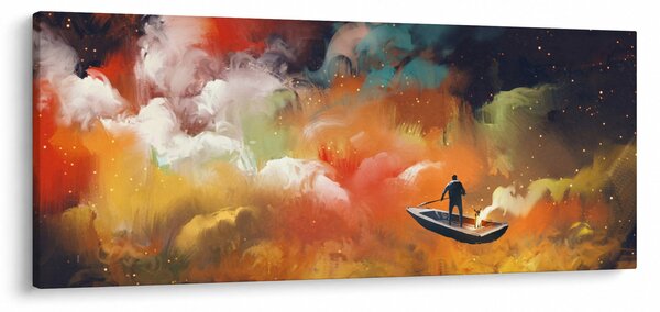 Slika - Čovjek koji plovi svemirom (120x50 cm)