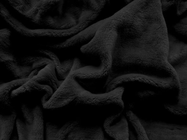 Plahta mikropliš SOFT 90x200 cm crna