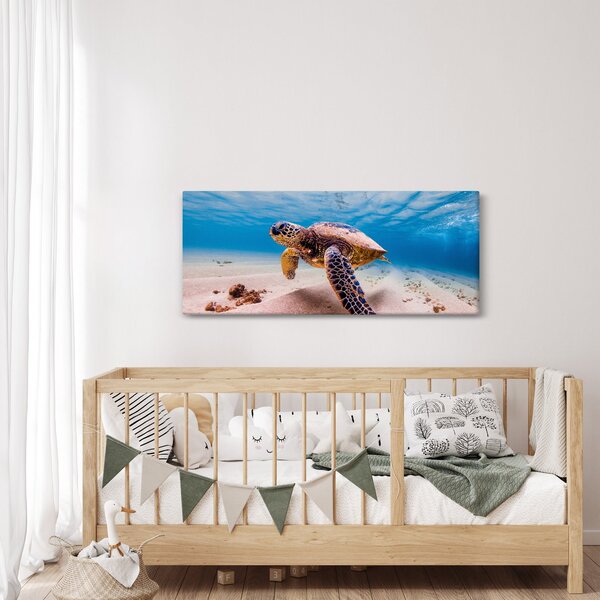 Slika - Kornjača u oceanu (120x50 cm)