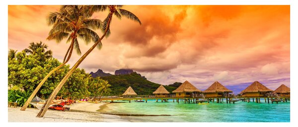Slika - Otok Bora Bora (120x50 cm)