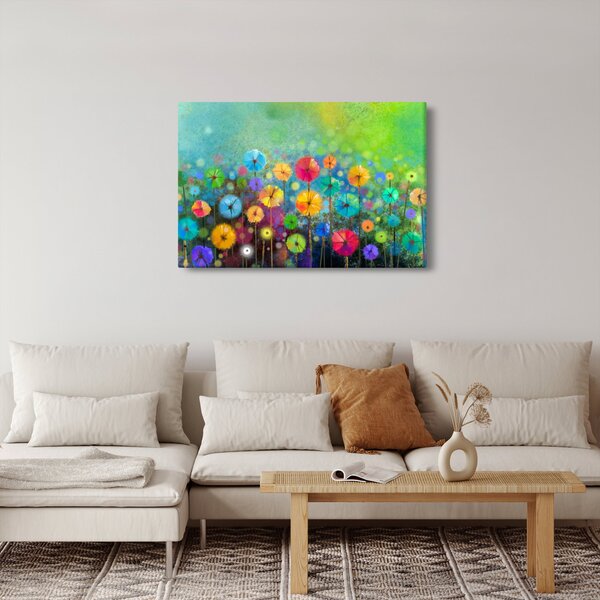 Slika - Apstraktno cvijeće (90x60 cm)