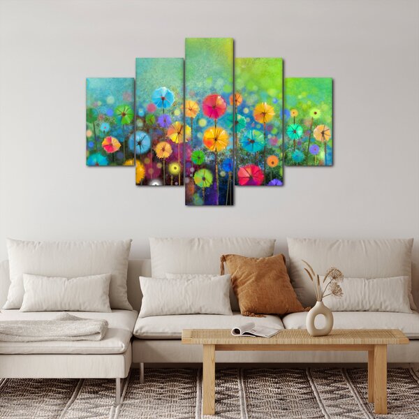 Slika - Apstraktno cvijeće (150x105 cm)