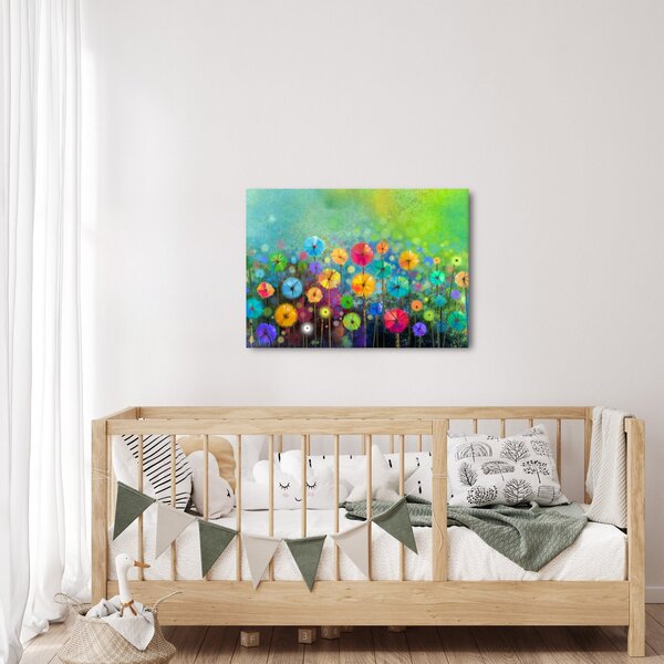 Slika - Apstraktno cvijeće (70x50 cm)
