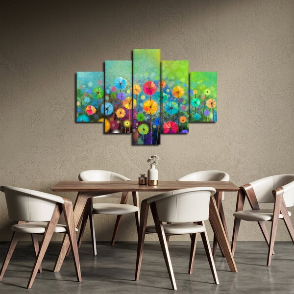 Slika - Apstraktno cvijeće (150x105 cm)