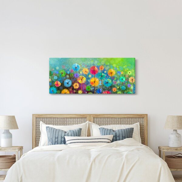 Slika - Apstraktno cvijeće (120x50 cm)