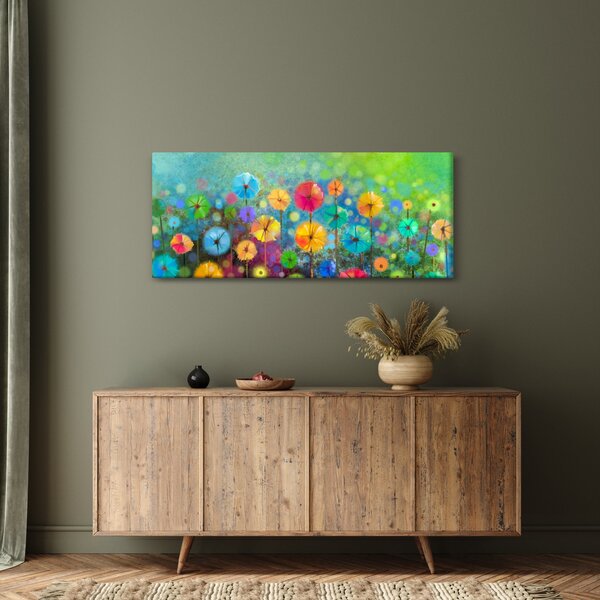 Slika - Apstraktno cvijeće (120x50 cm)