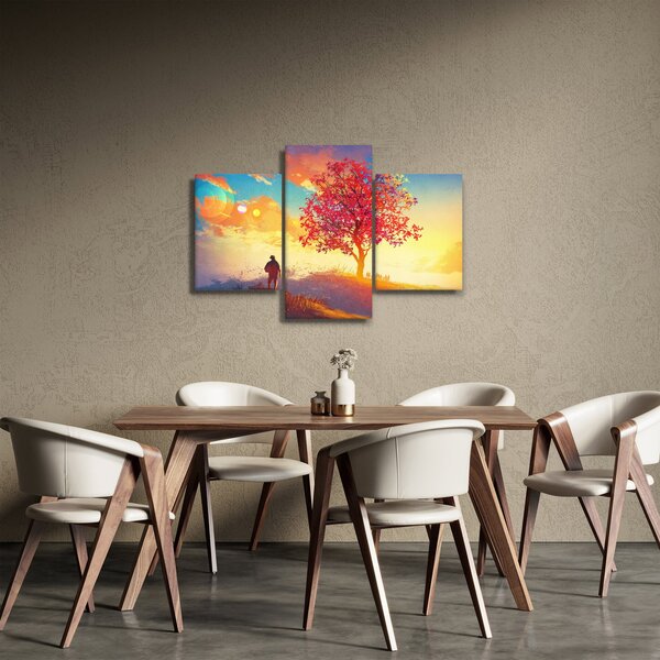 Slika - Drvo na brdu (90x60 cm)