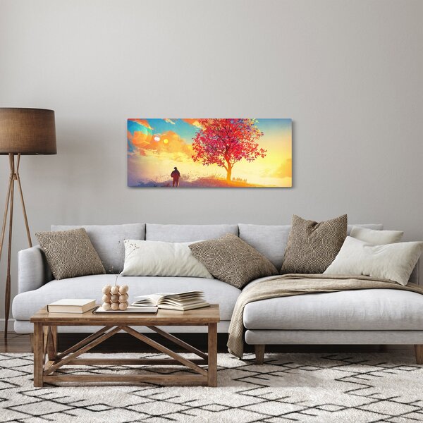 Slika - Drvo na brdu (120x50 cm)