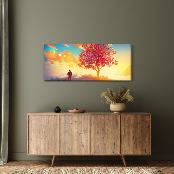 Slika - Drvo na brdu (120x50 cm)
