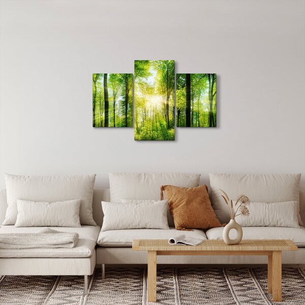 Slika - Zora u šumi (90x60 cm)
