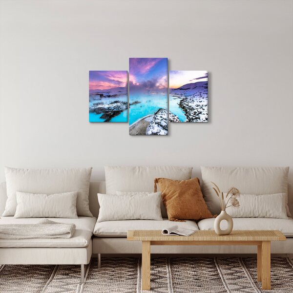 Slika - Plava laguna na Islandu (90x60 cm)
