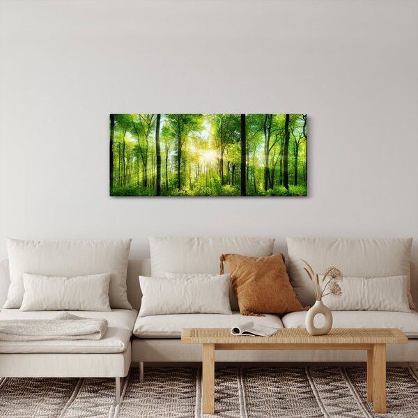 Slika - Zora u šumi (120x50 cm)