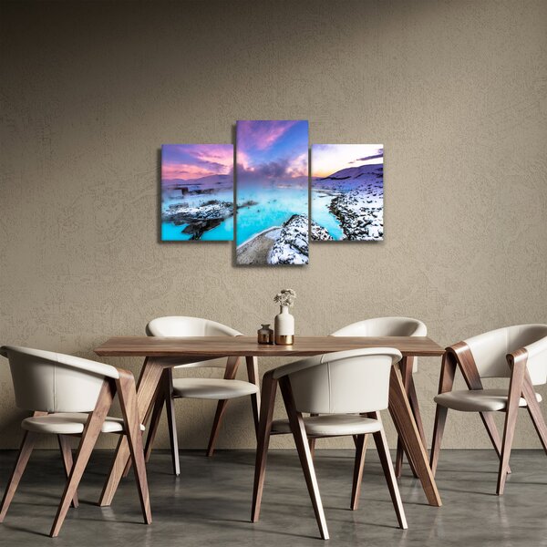 Slika - Plava laguna na Islandu (90x60 cm)