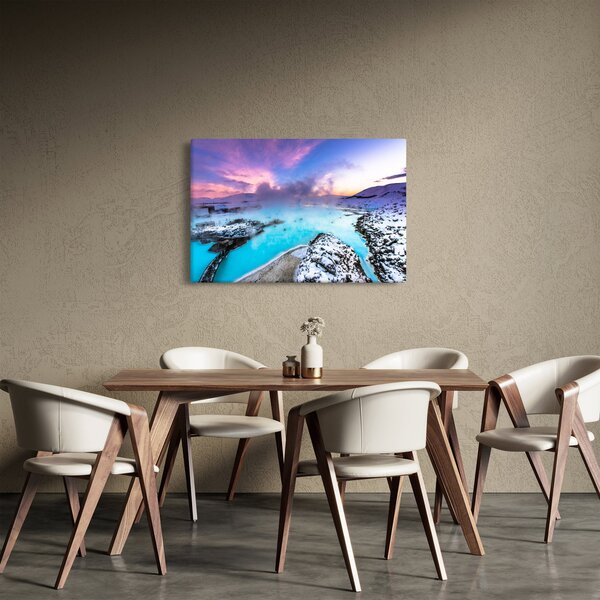 Slika - Plava laguna na Islandu (90x60 cm)