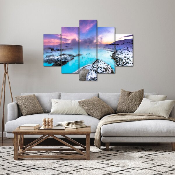 Slika - Plava laguna na Islandu (150x105 cm)