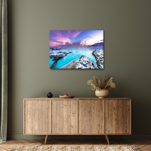 Slika - Plava laguna na Islandu (70x50 cm)