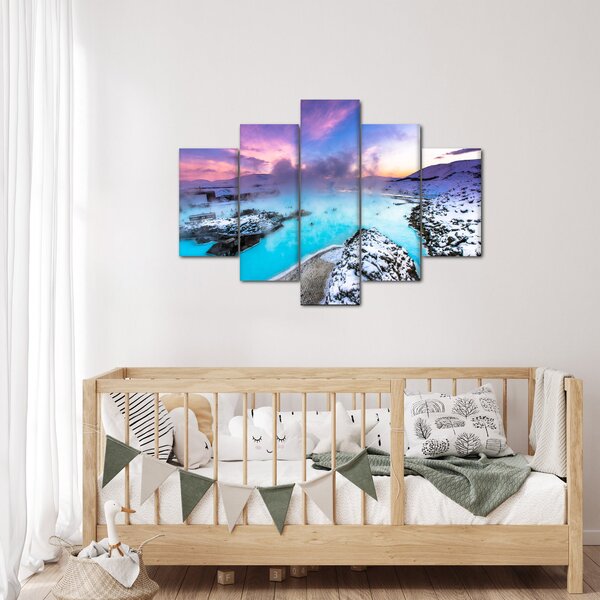 Slika - Plava laguna na Islandu (150x105 cm)