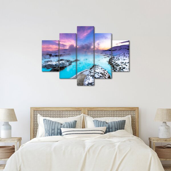 Slika - Plava laguna na Islandu (150x105 cm)