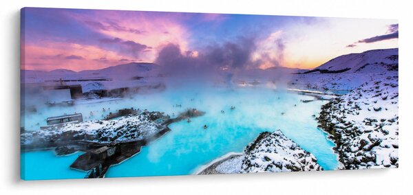 Slika - Plava laguna na Islandu (120x50 cm)