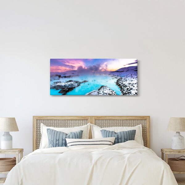 Slika - Plava laguna na Islandu (120x50 cm)
