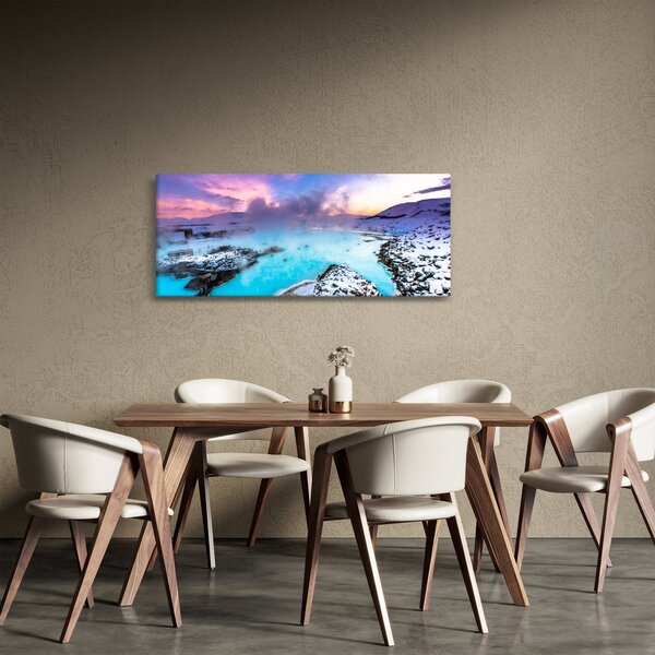 Slika - Plava laguna na Islandu (120x50 cm)
