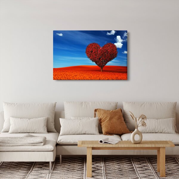 Slika - Stablo u obliku srca (90x60 cm)