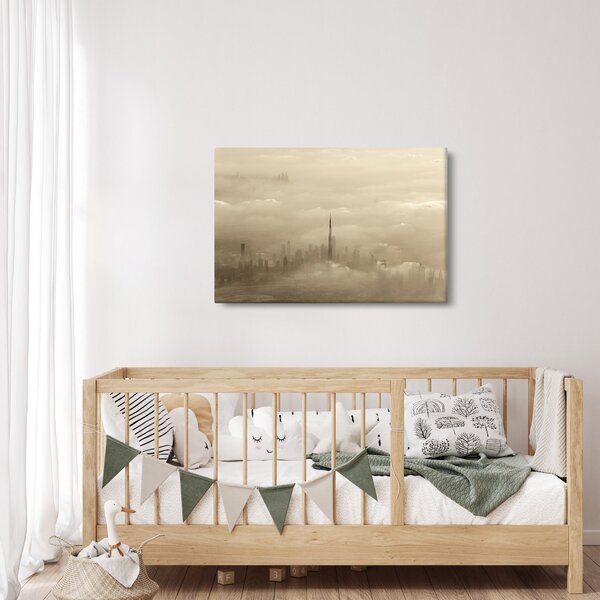 Slika - Grad u oblacima (90x60 cm)