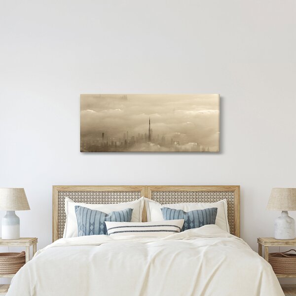 Slika - Grad u oblacima (120x50 cm)