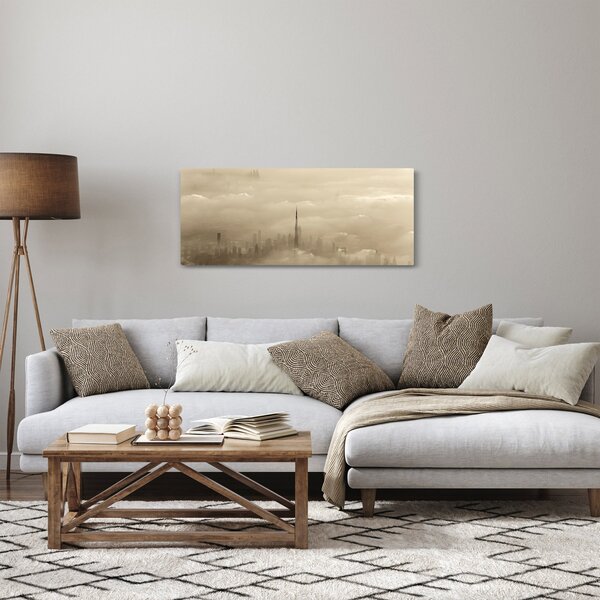 Slika - Grad u oblacima (120x50 cm)