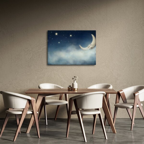 Slika - Mjesec sa zvijezdama (70x50 cm)
