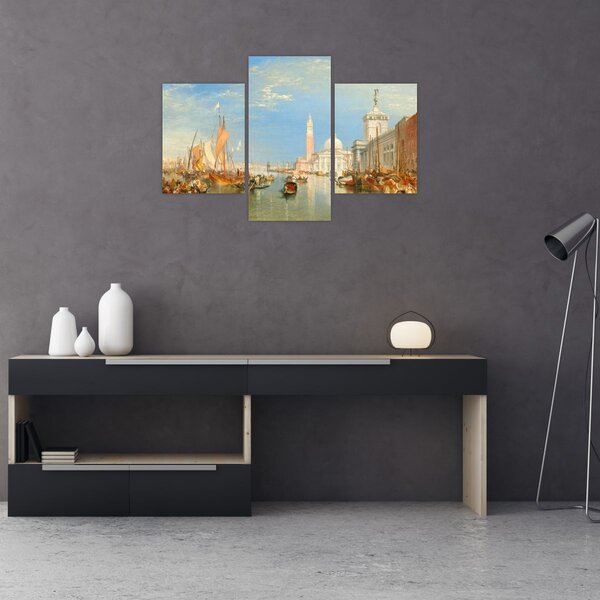 Slika - Joseph Mallord William Turner, Venice the Dogana and San Giorgio Maggiore, reprodukcije (90x60 cm)