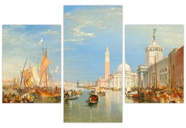 Slika - Joseph Mallord William Turner, Venice the Dogana and San Giorgio Maggiore, reprodukcije (90x60 cm)