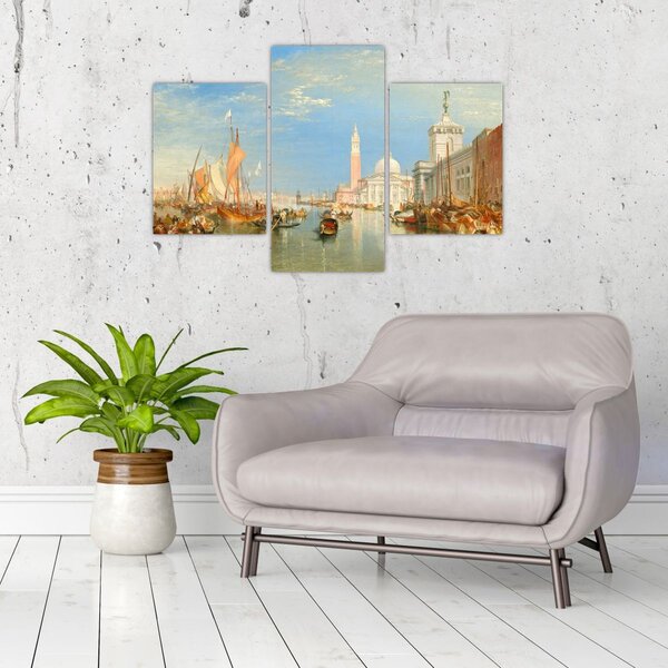 Slika - Joseph Mallord William Turner, Venice the Dogana and San Giorgio Maggiore, reprodukcije (90x60 cm)