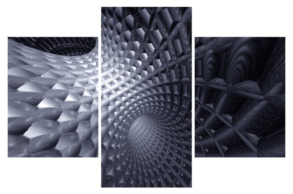 Slika - 3D apstrakcija (90x60 cm)