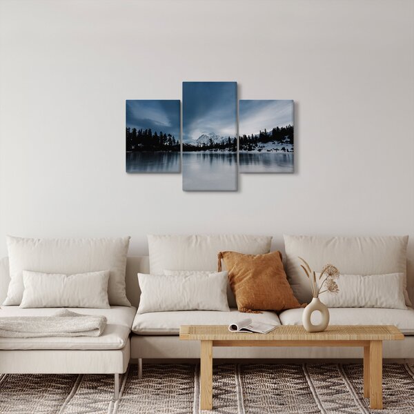 Slika - Na zaleđenom jezeru (90x60 cm)