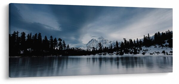 Slika - Na zaleđenom jezeru (120x50 cm)