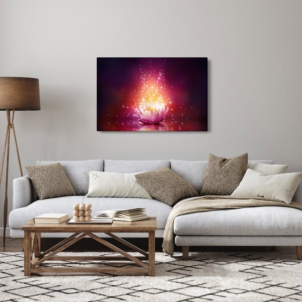 Slika cvijeta lotosa (90x60 cm)